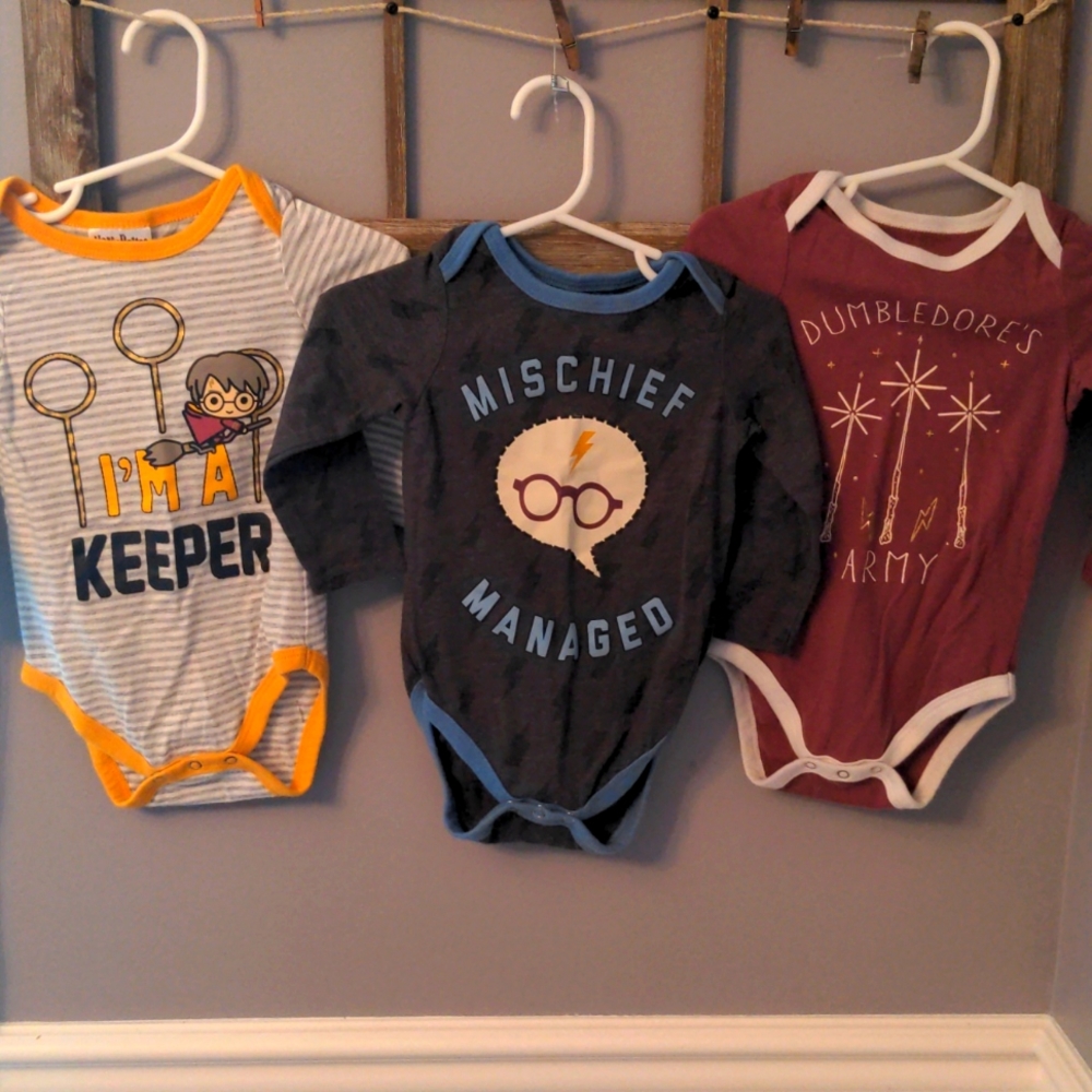 Harry Potter onesies and t-shirt